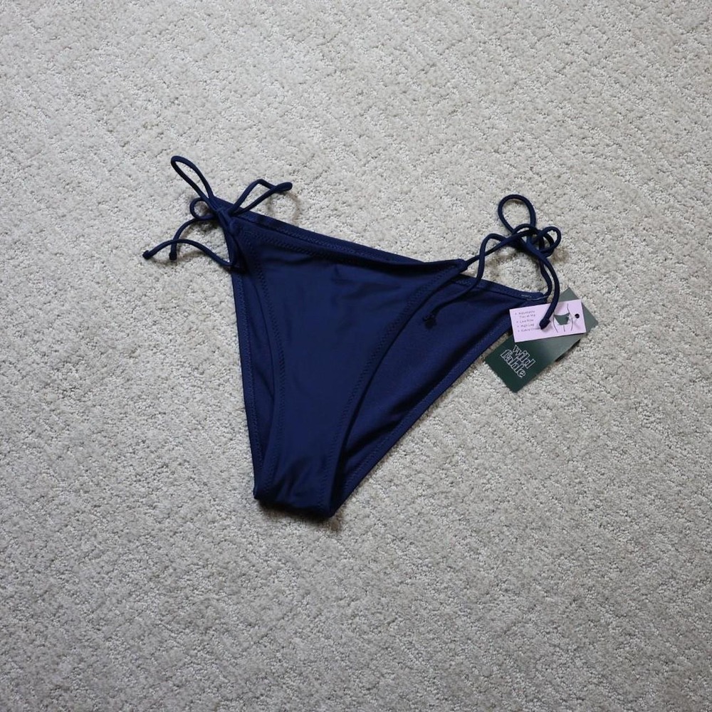 Wild Fable women's navy blue bikini bottoms.